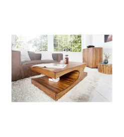Stolik kawowy Goa 118 cm drewno Sheesham