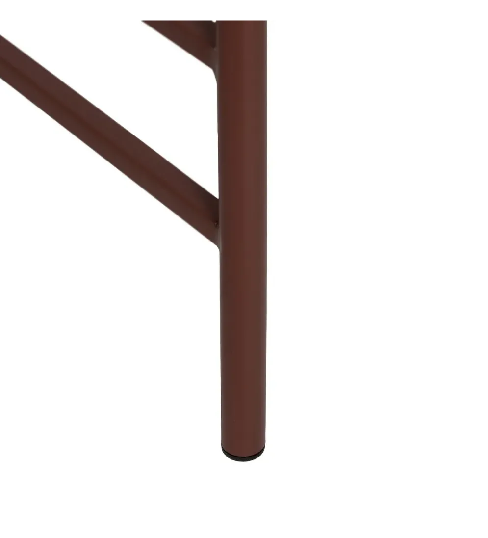 Stolik kawowy INDUSTRIAL 78 cm Ciemna Terakota