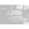 Stolik Kawowy Leaf 80 Cm srebrny