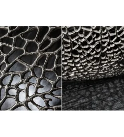 Stolik Kawowy Leaf 80 Cm srebrny