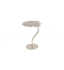 Stolik kawowy Leaf 53 cm srebrny