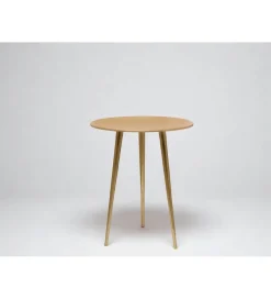 Stolik kawowy Luma 40 cm musztardowy