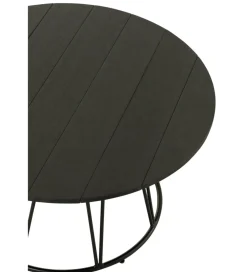 Stolik kawowy ogrodowy ZOA 80 cm czarny