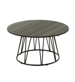 Stolik kawowy ogrodowy ZOA 80 cm czarny