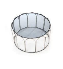 Stolik kawowy OLIVIA 80 cm srebrny