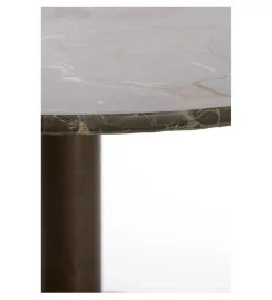 Stolik kawowy PAZO 61 cm czarny efekt marmuru