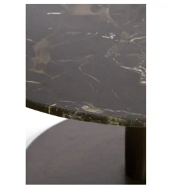 Stolik kawowy PAZO 61 cm czarny efekt marmuru