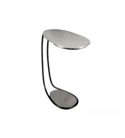 Stolik kawowy RIKAPI 42 cm srebrny