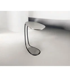 Stolik kawowy RIKAPI 42 cm srebrny