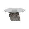 Stolik kawowy ROCKY 90 cm szary marmur
