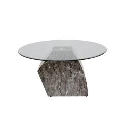 Stolik kawowy ROCKY 90 cm szary marmur