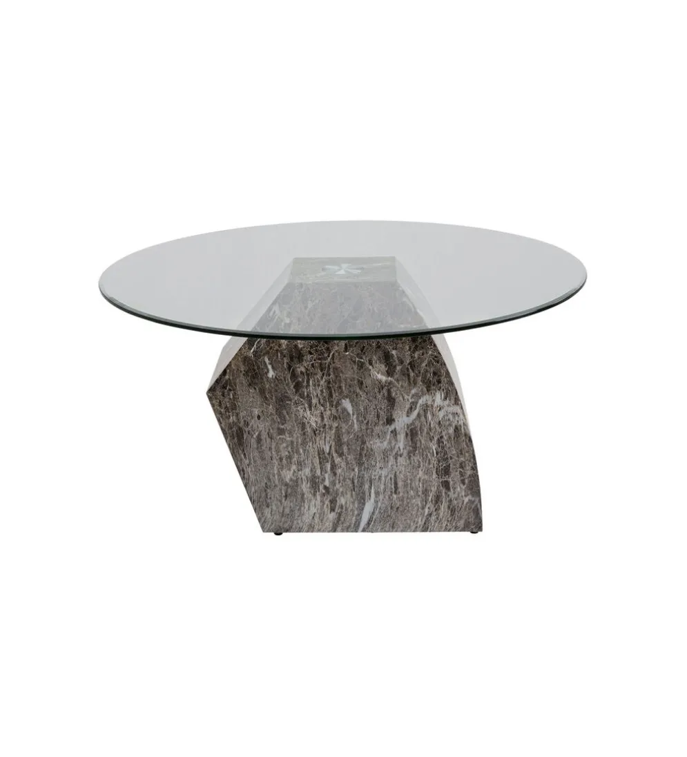 Stolik kawowy ROCKY 90 cm szary marmur