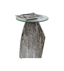 Stolik kawowy ROCKY 45 cm szary marmur