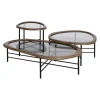 Stolik kawowy SATAMY 120 cm naturalny czarny