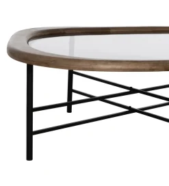 Stolik kawowy SATAMY 120 cm naturalny czarny