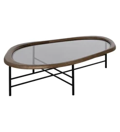 Stolik kawowy SATAMY 120 cm naturalny czarny