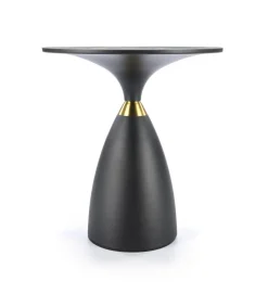 Stolik kawowy SCALITA 50 cm ceramika w optyce marmuru