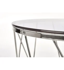 Stolik kawowy SELENA 55 cm srebrny
