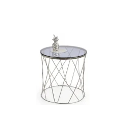 Stolik kawowy SELENA 55 cm srebrny