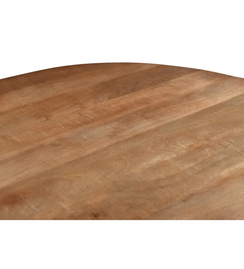 Stolik kawowy SELVETOR 80 cm drewno mango