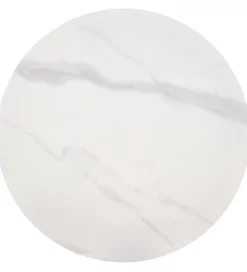 Stolik kawowy TALBI 50 cm w optyce białego marmuru