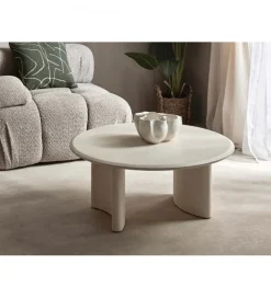 Stolik kawowy TELLUS 80 cm drewno mango
