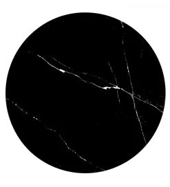 Stolik kawowy TRIBECA 50 cm ceramika w optyce czarnego marmuru
