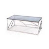 Stolik kawowy UNIVERSE 120 cm srebrny