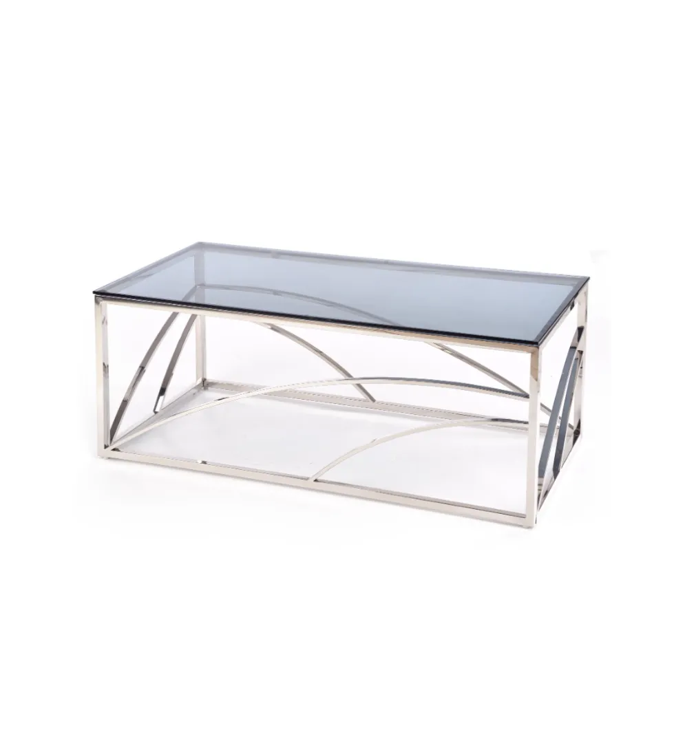 Stolik kawowy UNIVERSE 120 cm srebrny