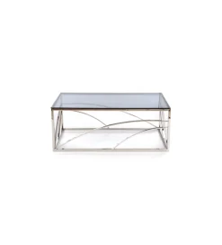 Stolik kawowy UNIVERSE 120 cm srebrny