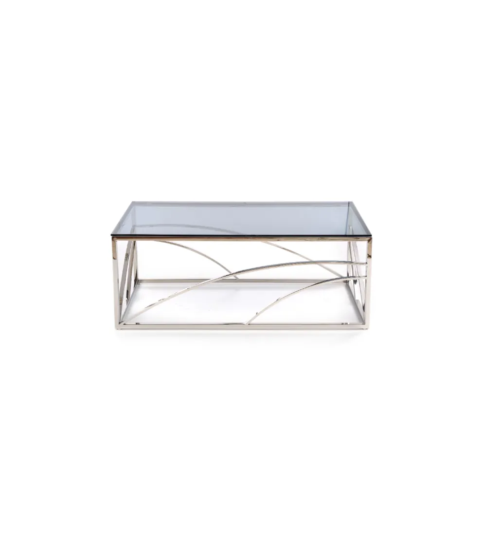 Stolik kawowy UNIVERSE 120 cm srebrny