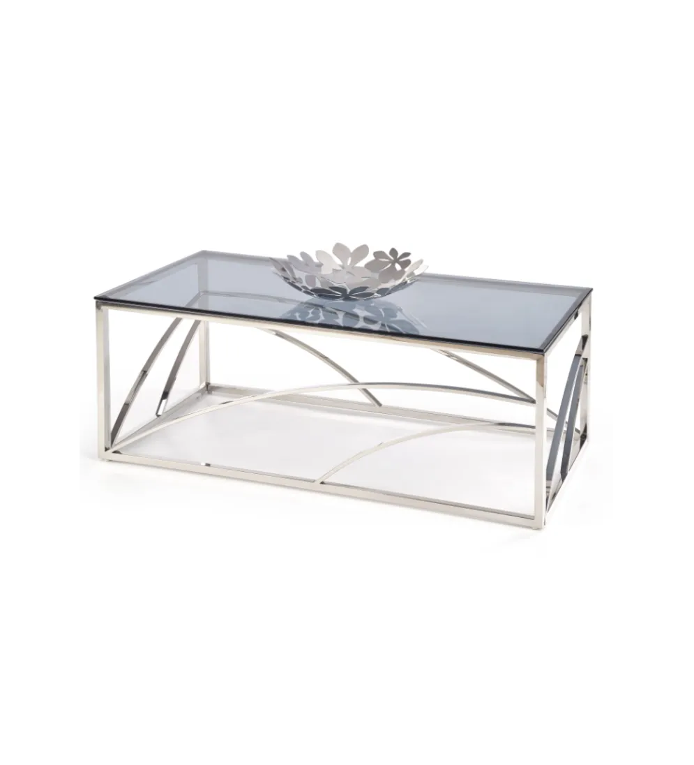 Stolik kawowy UNIVERSE 120 cm srebrny