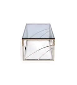 Stolik kawowy UNIVERSE 120 cm srebrny