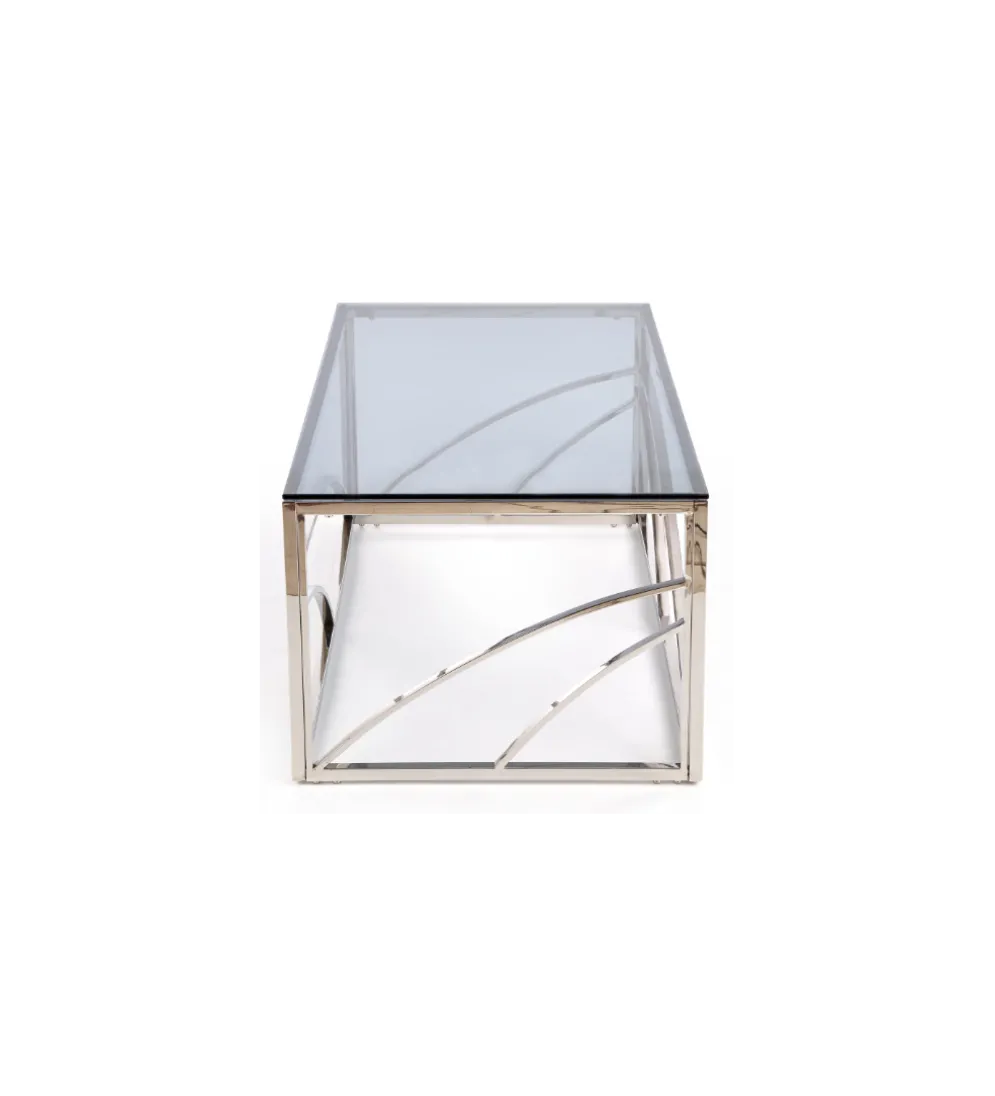 Stolik kawowy UNIVERSE 120 cm srebrny