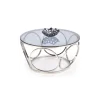 Stolik kawowy VENUS 80 cm srebrny