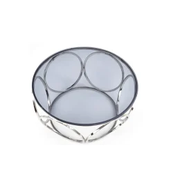 Stolik kawowy VENUS 80 cm srebrny