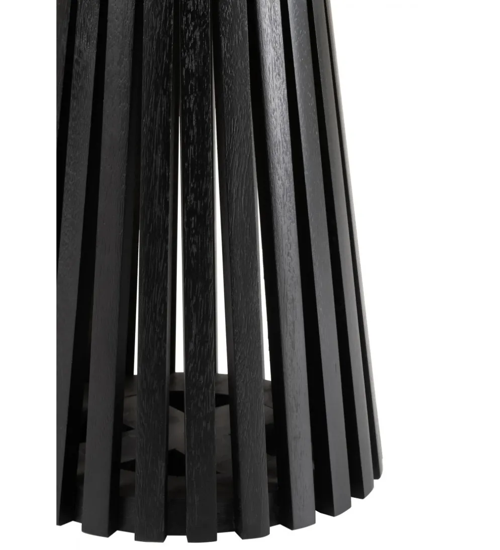 Stolik kawowy VINCENT 40 cm drewno mango czarny