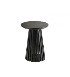 Stolik kawowy VINCENT 40 cm drewno mango czarny