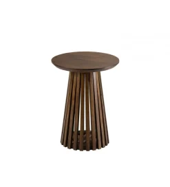 Stolik kawowy VINCENT 40 cm drewno mango brązowy
