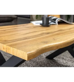 Stolik kawowy WILD 90 cm wygląd naturalnego dębu