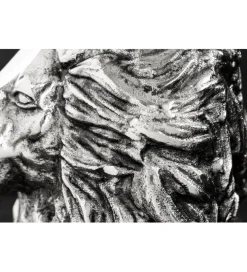 Stolik kawowy WILDLIFE LION 60 cm antyczne srebro