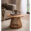 Stolik kawowy WOHNLING 60 cm drewno akacja naturalny