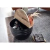 Stolik kawowy WOHNLING 60 cm drewno mango naturalny czarny
