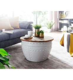 Stolik kawowy WOHNLING 60 cm drewno mango