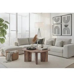 Stolik kawowy WOHNLING 60 cm drewno sheesham