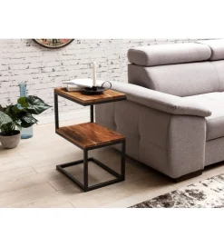 Stolik kawowy WOHNLING 45 cm drewno sheesham