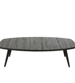 Stolik kawowy ZAMBIA 120 cm drewno teak czarny