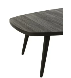 Stolik kawowy ZAMBIA 120 cm drewno teak czarny