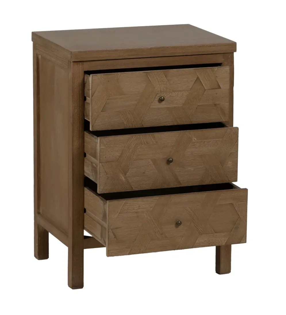 Stolik nocny BRAYAN 66 cm naturalny