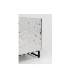 Stolik nocny CARINO 50 cm srebrna